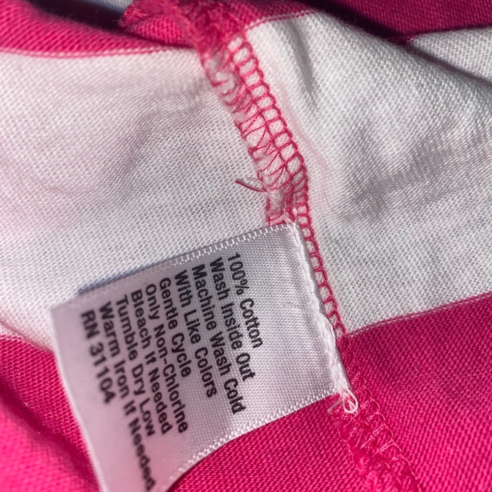 Crown & Ivy Large Pink/White Striped Cotton Dress - Picture 6 of 10